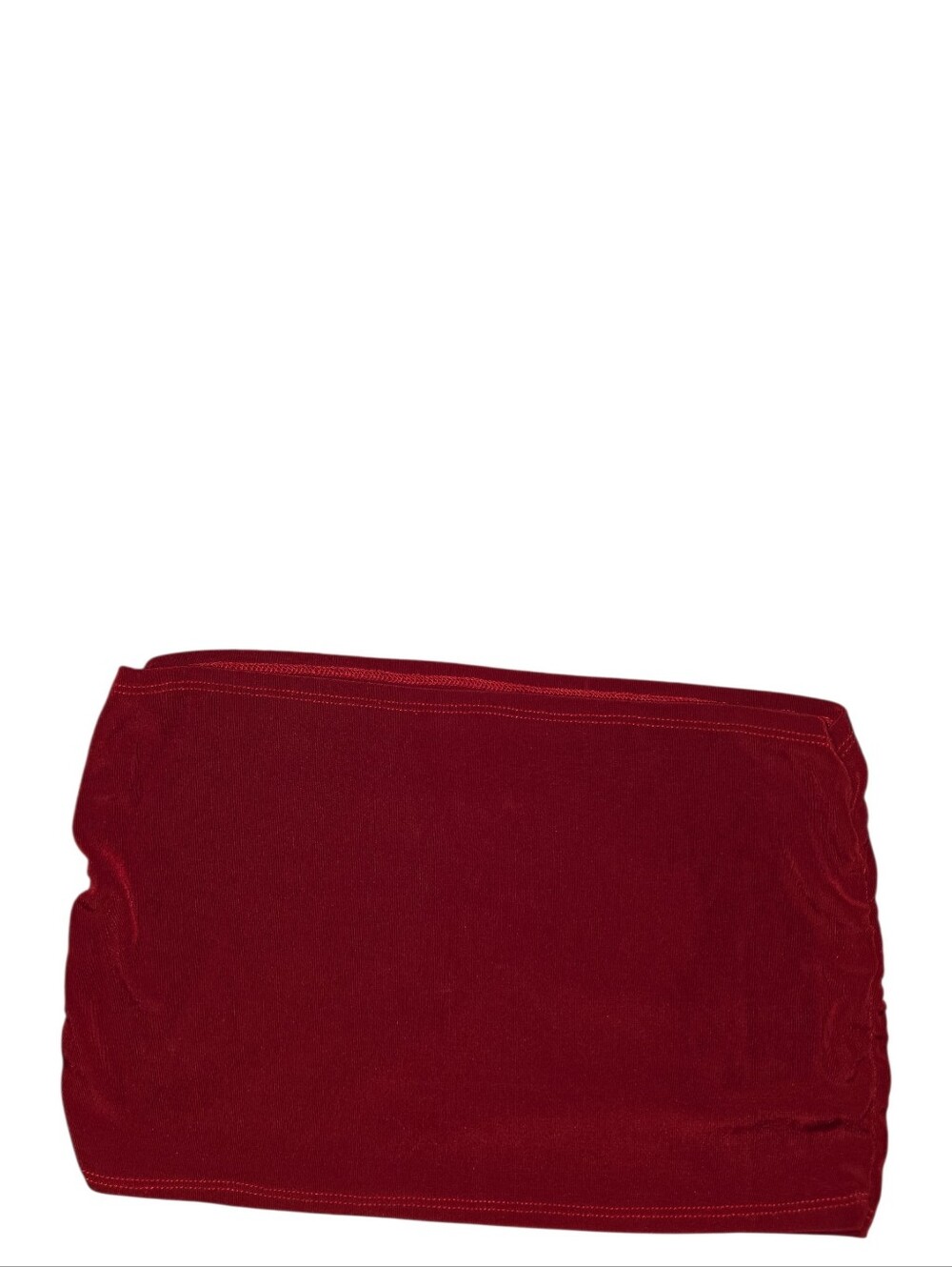 Wicked Temptations Small Red Stretchy Pull On Micro Mini Skirt Y2K Sexy Dancer
